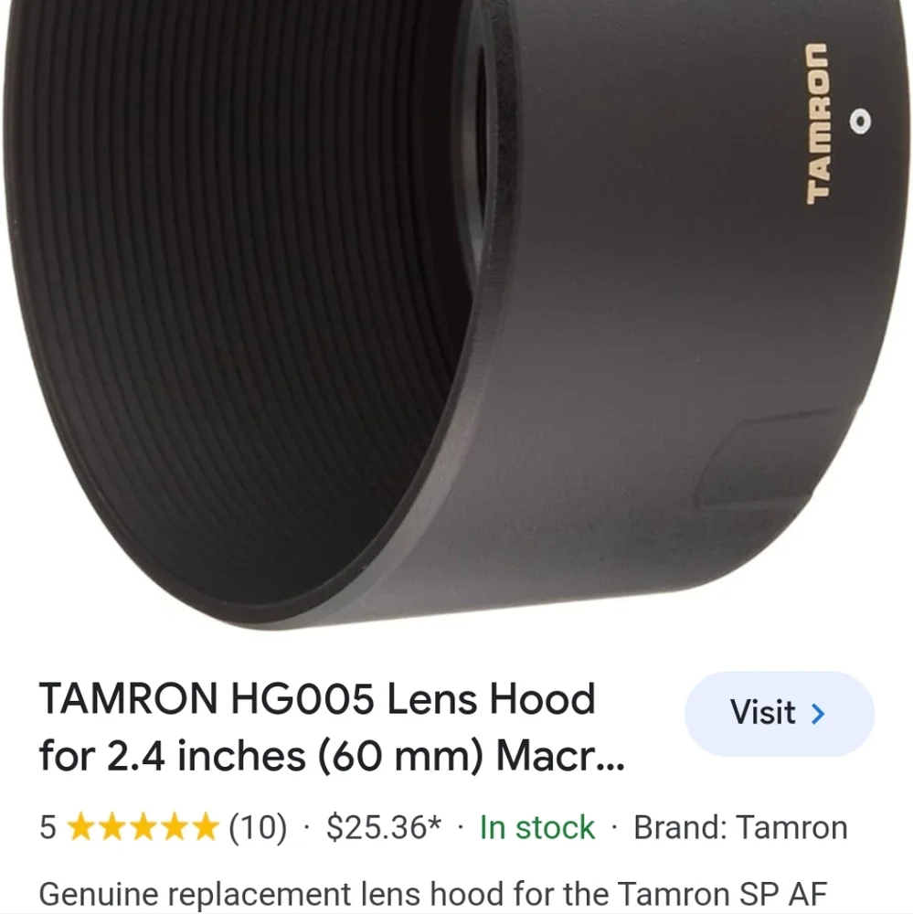 TAMRON HG005 Lens Hood 2.4